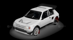 标致205 T16 - Peugeot 205 T16 3D model-98