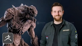 ZBrush怪物生物雕刻建模教程 Domestika  Sculpting in ZBrush  From Concept Art to the Final Creature