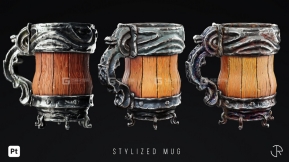 【预设】Substance木头钢铁材质预设Stylized Smart Materials Wood & Metal Vol.02