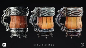 【预设】Substance木头钢铁材质预设Stylized Smart Materials Wood & Metal Vol.02
