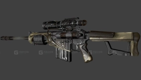 卡西莫夫SNV-E99狙击步枪-53 - Kasimov SNV-E99 Sniper Rifle 3D model-53