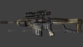 卡西莫夫SNV-E99狙击步枪-53 - Kasimov SNV-E99 Sniper Rifle 3D model-53