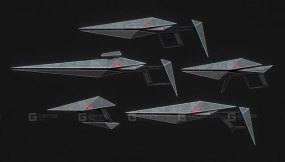 极简科幻枪械组合包 Minimalist Scifi gun pack