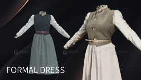 女士优雅裙子上衣套装 Formal dress