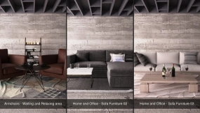 10套办公居家椅子桌子沙发模型 CGTrader C Home and Office C Architectural Models vol 04 3D Model Collection