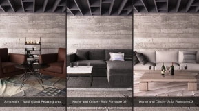 10套办公居家椅子桌子沙发模型 CGTrader C Home and Office C Architectural Models vol 04 3D Model Collection