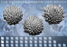 龙鳞蜥蜴鳞片VDM笔刷