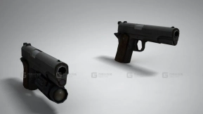 双持1911手枪 - Dual pistol 1911 3D model-49