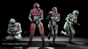 【UE】科幻太空女兵  Sci Fi Space Soldier Female