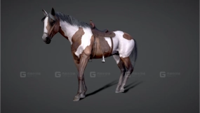 游戏就绪马匹公马 Horse(Stallion) Game Ready