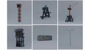 工业建筑资产模型 大型结构资产包 Greebles big structure assets pack