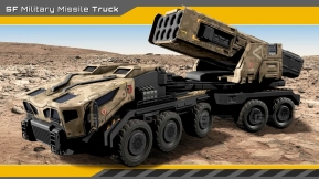 【UE】军用导弹卡车  Military Missile Truck