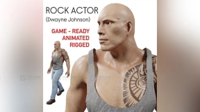 岩石演员（灵感源自道恩·强森）  Rock Actor (Inspired By Dwayne Johnson)
