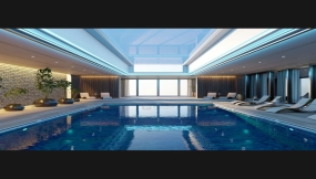 场景-超现代奢华泳池 - Scene- Ultramodern Luxury Swimming Pool