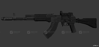 AK-47M自动步枪-AK-47M 3D model
