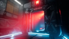 【UE】Pro-TEK 科幻风格 PBR VR 太空恐怖走廊  Pro-TEK Sci-Fi PBR VR Horror Corridor in Space