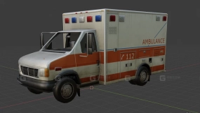 救护车 - Ambulance 3D model-43