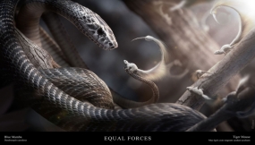 蛇曲线雕刻笔刷 Equal Forces