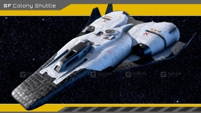 【UE】殖民穿梭飞船  Colony Shuttle Spaceship