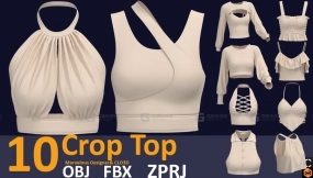 10件女性吊带短款上衣性感内衣 Croptop