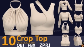 10件女性吊带短款上衣性感内衣 Croptop