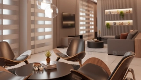 场景-现代客厅 - Scene- Contemporary Living Room