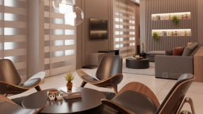 场景-现代客厅 - Scene- Contemporary Living Room
