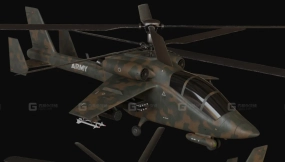 Blender攻击直升机模型001 Blender attack helicopter model 001