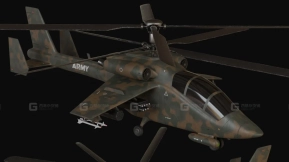 Blender攻击直升机模型001 Blender attack helicopter model 001