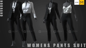 女士西服套装衬衫裤子