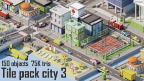 【UE】瓦片包城市3  Tile pack city 3