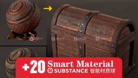 20组Sustance木纹材质球 ArtStation Marketplace – 20 Wood Smart Materials