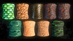 风格化混合石材材质01 Materials Stylized Mix Stones 01