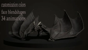 【UE】巨龙3D模型  Dragon