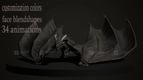【UE】巨龙3D模型  Dragon