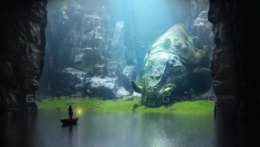 3D地下城市寺庙Blender文件 3D Underground City Temple Blender File