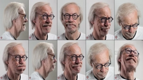 男性上校眼镜人体面部表情参考素材 Male_Colonel_Glasses human face expression reference