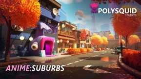 【UE】风格化动漫卡通城市建筑  Anime City Suburbs