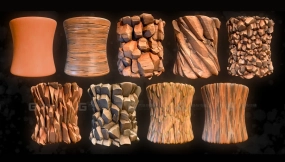 材质 风格化石头与木材  Materials Stylized Stone & Wood