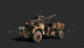 1941款雪佛兰COE（重型运输车） - 1941 Chevrolet COE (Heavy Hauler) 3D model-155