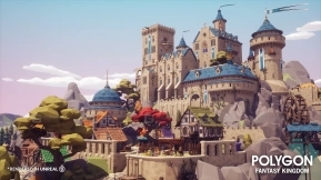 POLYGON - 幻想王国套件拼装：模块化城堡与环境  POLYGON - Fantasy_Kingdom_Kitbash_with_modular_castle_and_environments