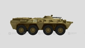 低多边形主战坦克01 - Low Poly Battle Tank 01