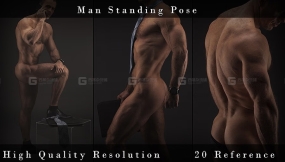 20张男性站姿pose参考图片