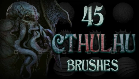 45+克苏鲁生物笔刷 Zbrush + Blender - 45 Cthulhu Creature Brush