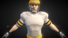 美式橄榄球运动员 0001 American Football Player 0001