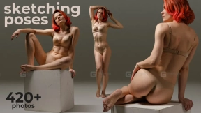 420+艺术绘画女性pose参考图片 420+ Sketching Female Poses - Reference Pictures