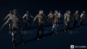 【UE】模块化军事士兵恐怖分子套装  Modular Military Soldier Terrorist Pack