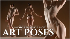 艺术姿势 - 艺术家参考照片包 651张JPEG图片 无AI生成  Art Poses - Reference Photo Pack For Artists 651 JPEGs noAI
