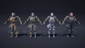 【UE】科幻未来士兵人物角色01 Soldier Future 01