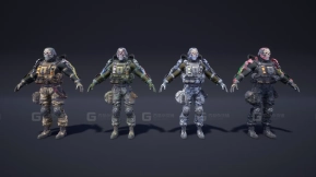 【UE】科幻未来士兵人物角色01 Soldier Future 01